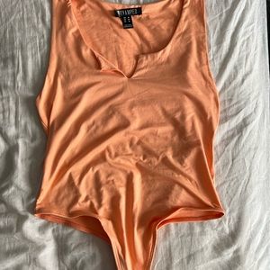 Salmon bodysuit
